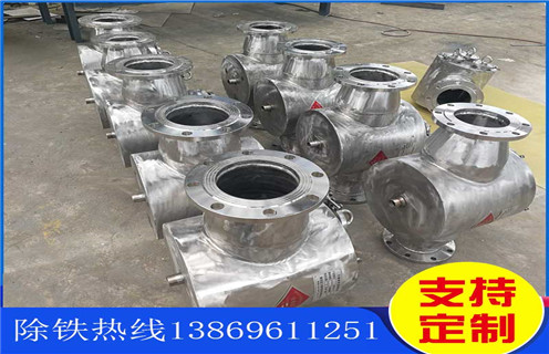 水泥廠(chǎng)管道除鐵器，重慶水泥管道除鐵器廠(chǎng)家_重慶水泥管道除鐵器廠(chǎng)家應(yīng)用生產(chǎn)安裝示意圖型12000高斯_工作原理